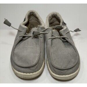 Hey Dude Wendy Corduroy Grey Slip On Shoes Women’s 8 EU 39